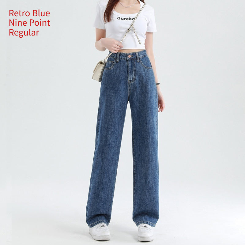 Thin High Waisted Plus Size Wide Leg Pants