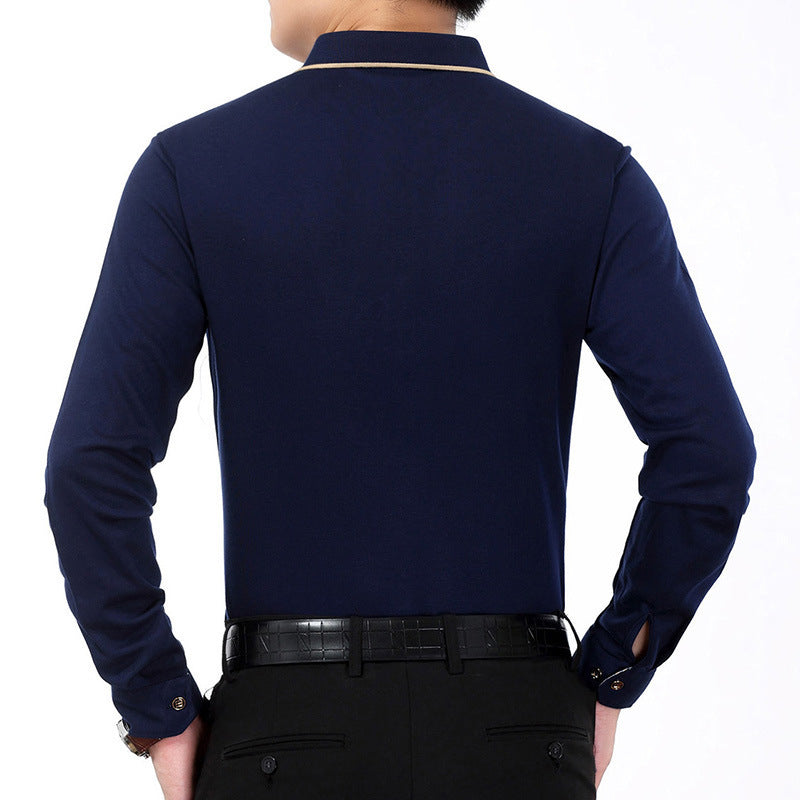 Men's solid color oversized cotton T-shirt