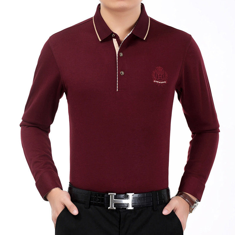 Men's solid color oversized cotton T-shirt