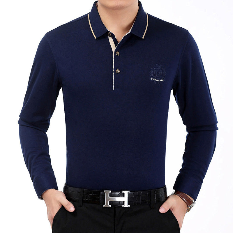 Men's solid color oversized cotton T-shirt