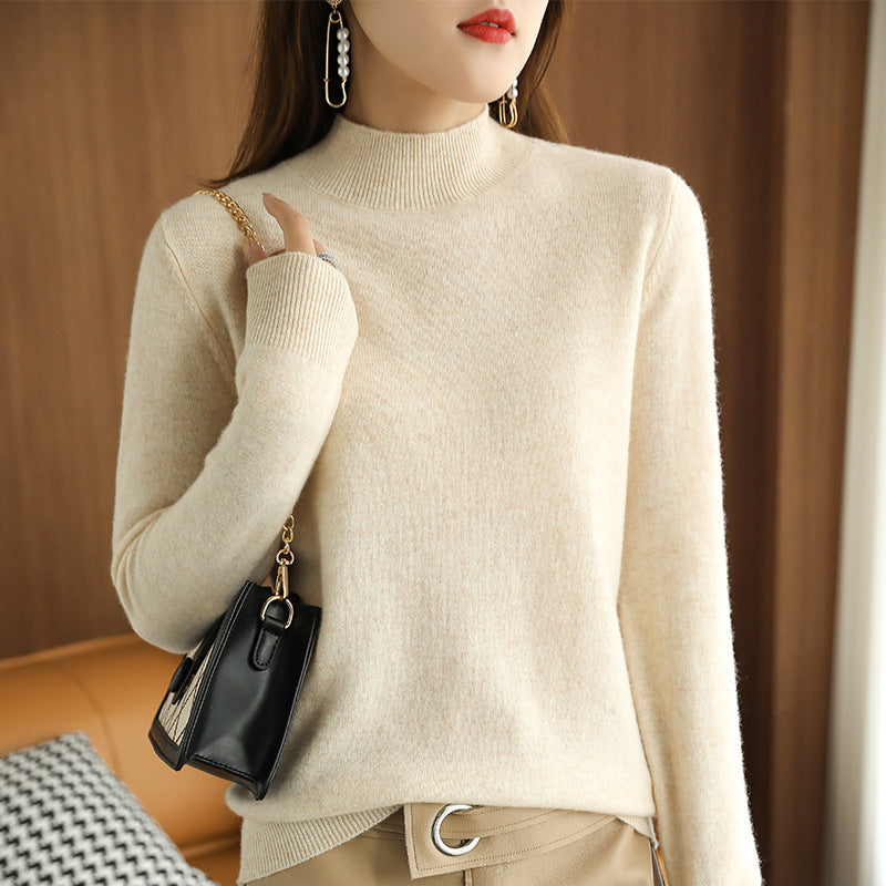 NYDIA - KNITTED PULLOVER WITH HIGH NECK