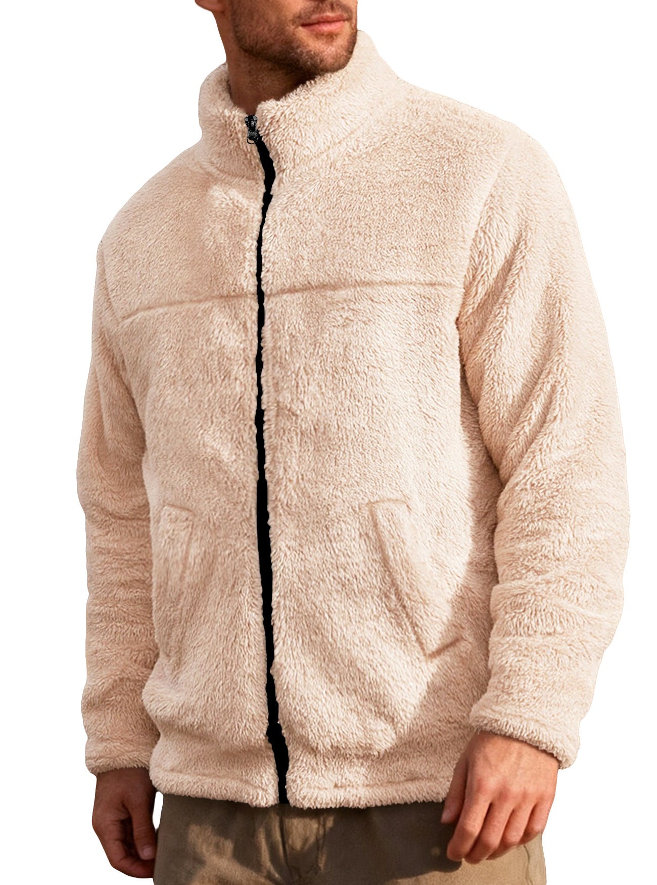 Leisure Sports Loose Zip Bejirog Stand-up Collar Jacket