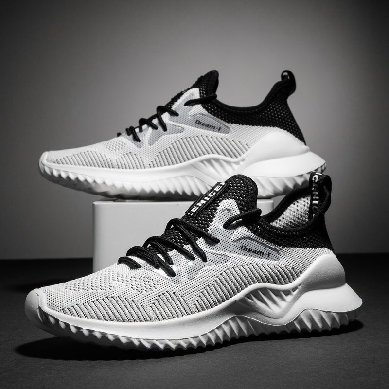 Breathable Mesh Shoes, Flying Woven Fashion