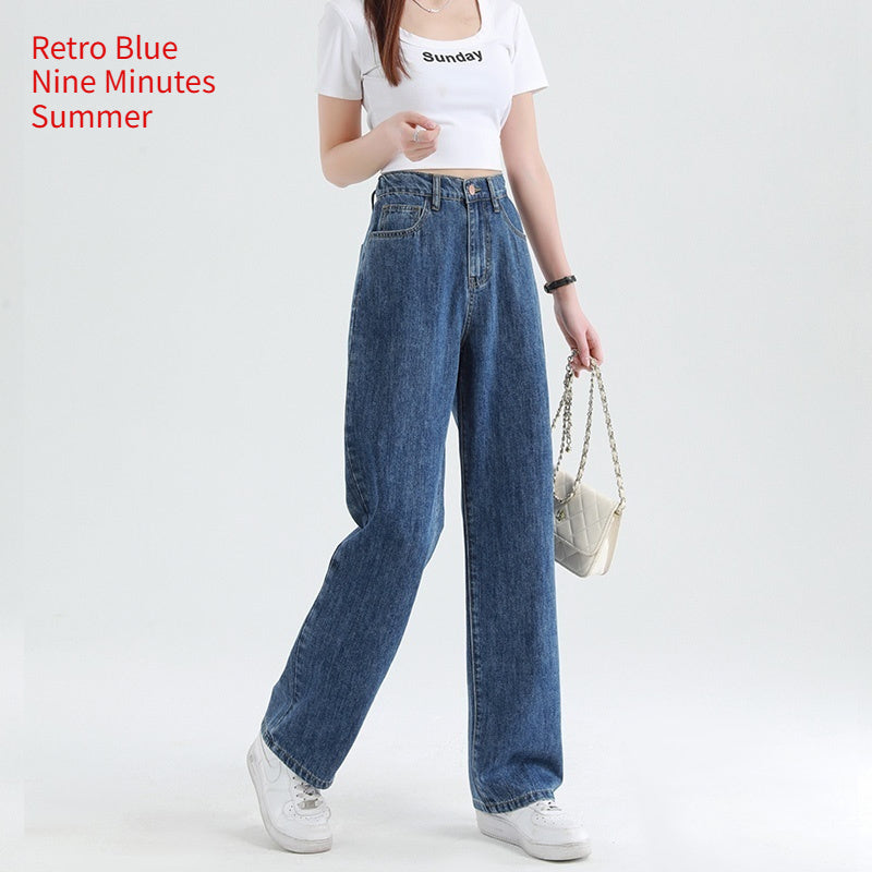 Thin High Waisted Plus Size Wide Leg Pants