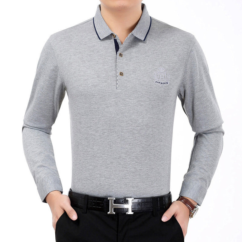 Men's solid color oversized cotton T-shirt