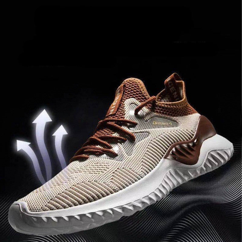 Breathable Mesh Shoes, Flying Woven Fashion