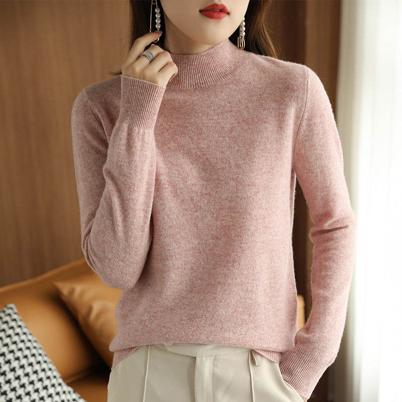 NYDIA - KNITTED PULLOVER WITH HIGH NECK
