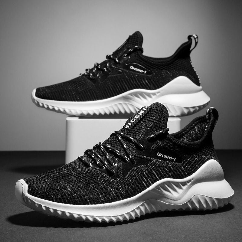 Breathable Mesh Shoes, Flying Woven Fashion