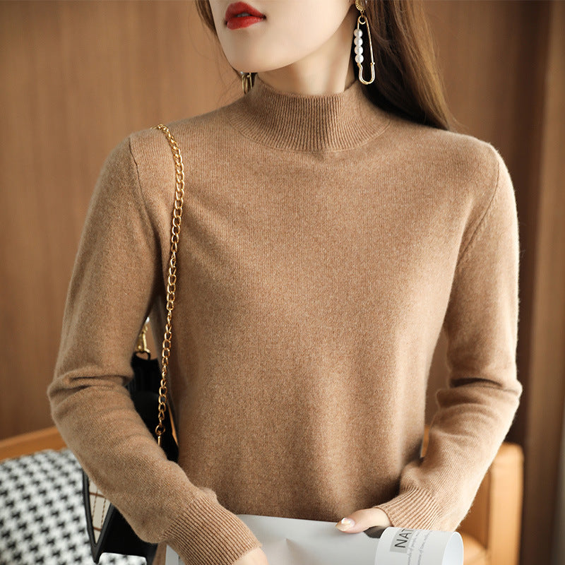 NYDIA - KNITTED PULLOVER WITH HIGH NECK