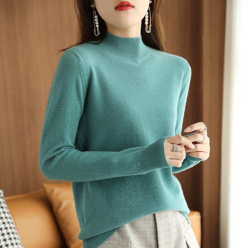 NYDIA - KNITTED PULLOVER WITH HIGH NECK