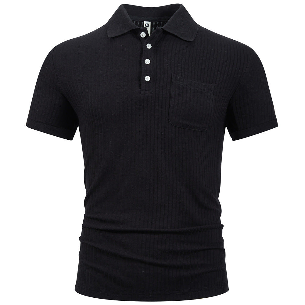 Men's Cotton Stripe Short Sleeve
