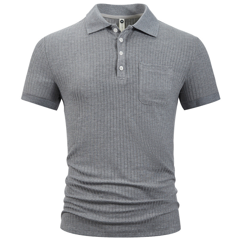 Men's Cotton Stripe Short Sleeve