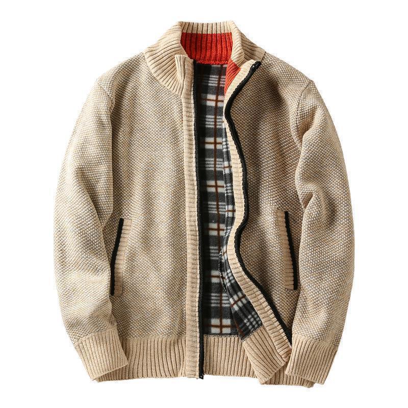 Lined Padded All-match Sweater Jacket Coat