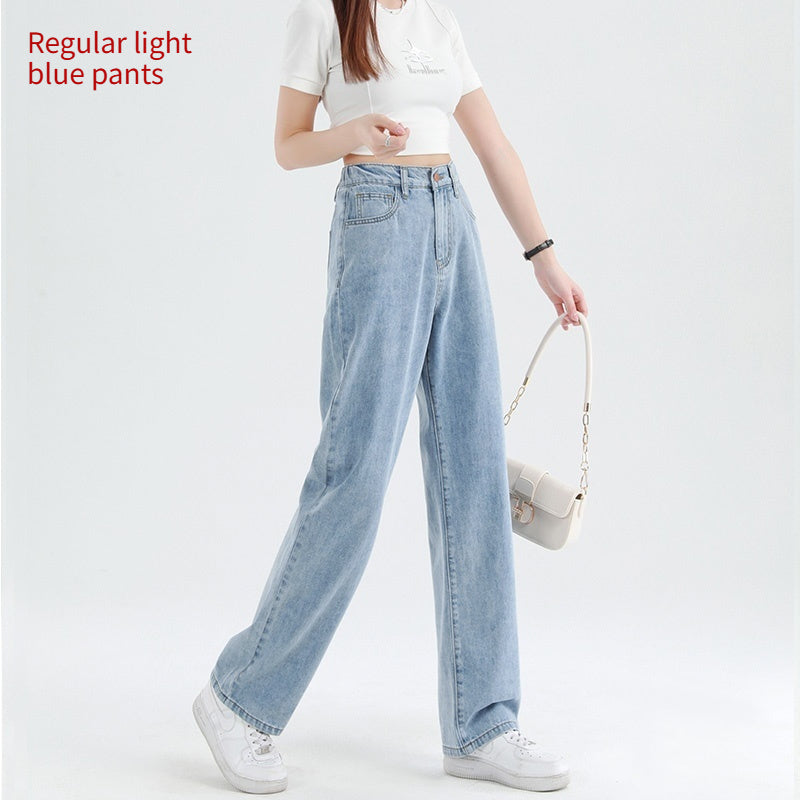 Thin High Waisted Plus Size Wide Leg Pants