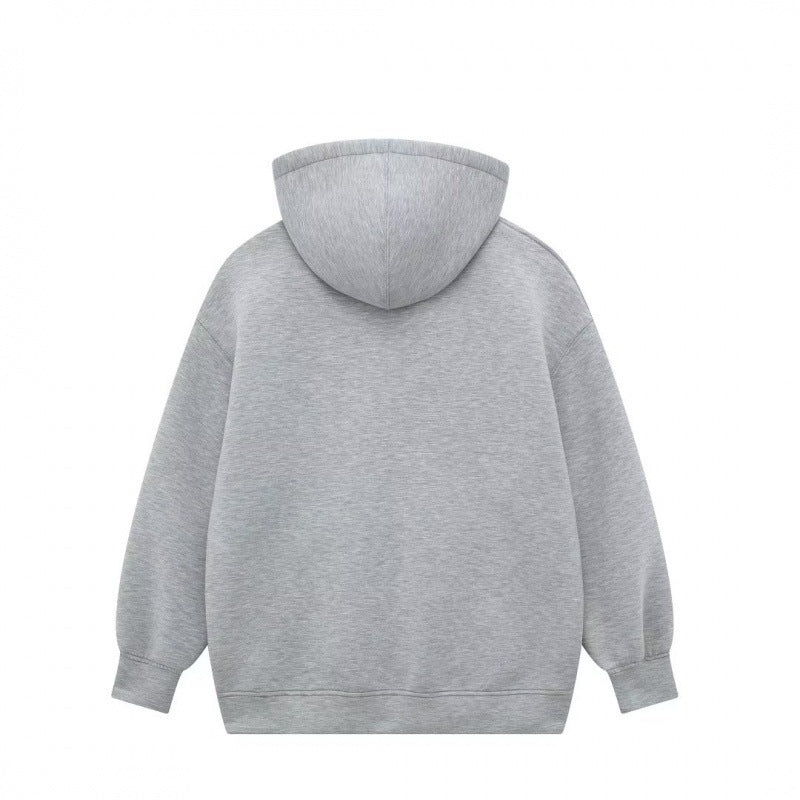 Sweater Loose Hooded Mid-length