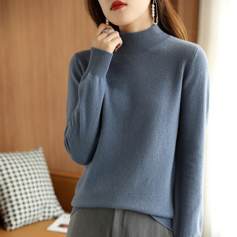 NYDIA - KNITTED PULLOVER WITH HIGH NECK