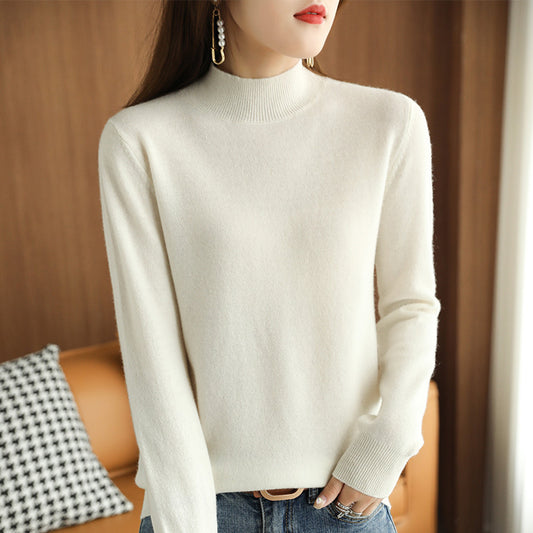 NYDIA - KNITTED PULLOVER WITH HIGH NECK
