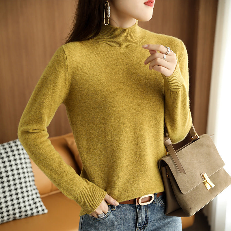 NYDIA - KNITTED PULLOVER WITH HIGH NECK