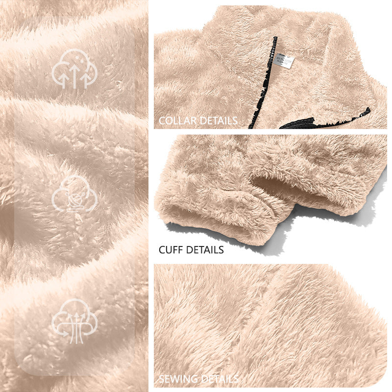 Leisure Sports Loose Zip Bejirog Stand-up Collar Jacket
